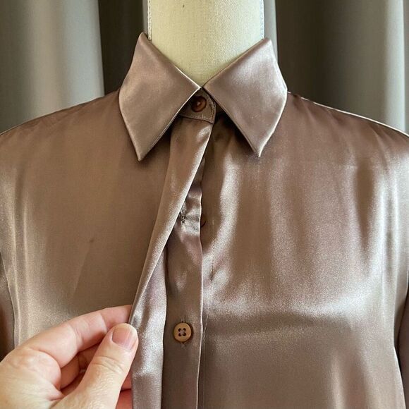 Halston 3 Piece Beige Taupe Skirt Suit 8 - Picture 9 of 13